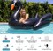 Giant Pool Float Adult Heavy Duty 70" Black Swan Pool Floaties for Adults Swimming Pool Lounger Float Pool Chair Float for Pool Games Beach Party Outdoor Water Play
